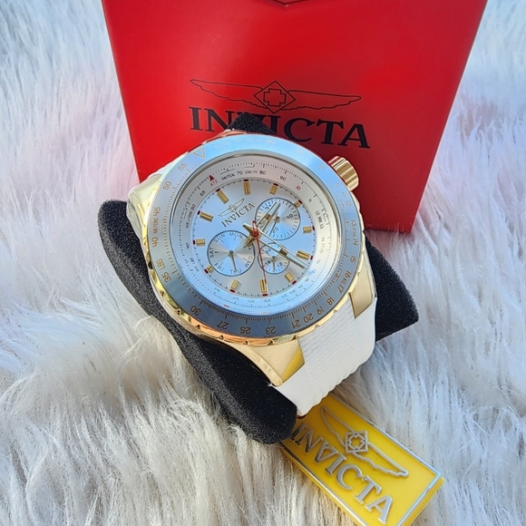Invicta Gold and White Watch Original Brand New - Picture 2 of 7